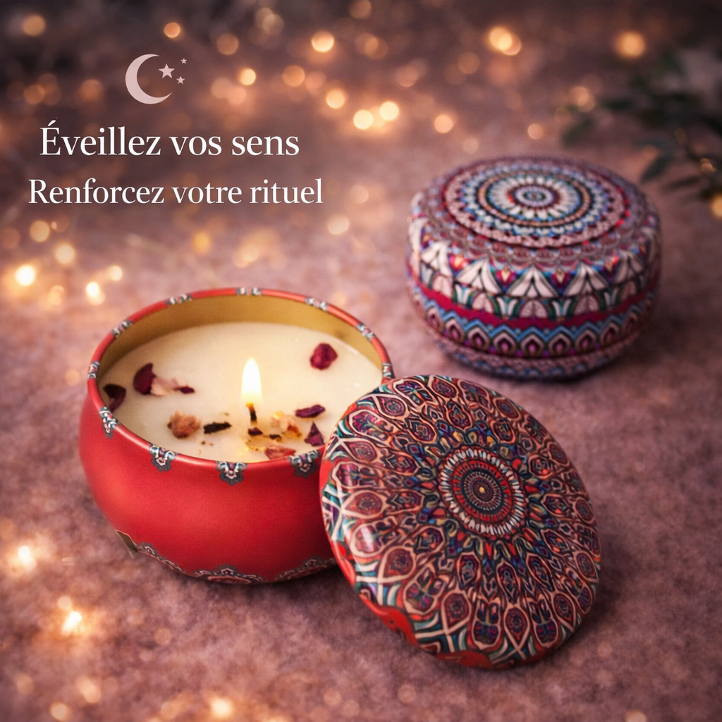 Box of 4 Candles – Relaxing Ritual Flower &amp; Lavender Zenora Selection